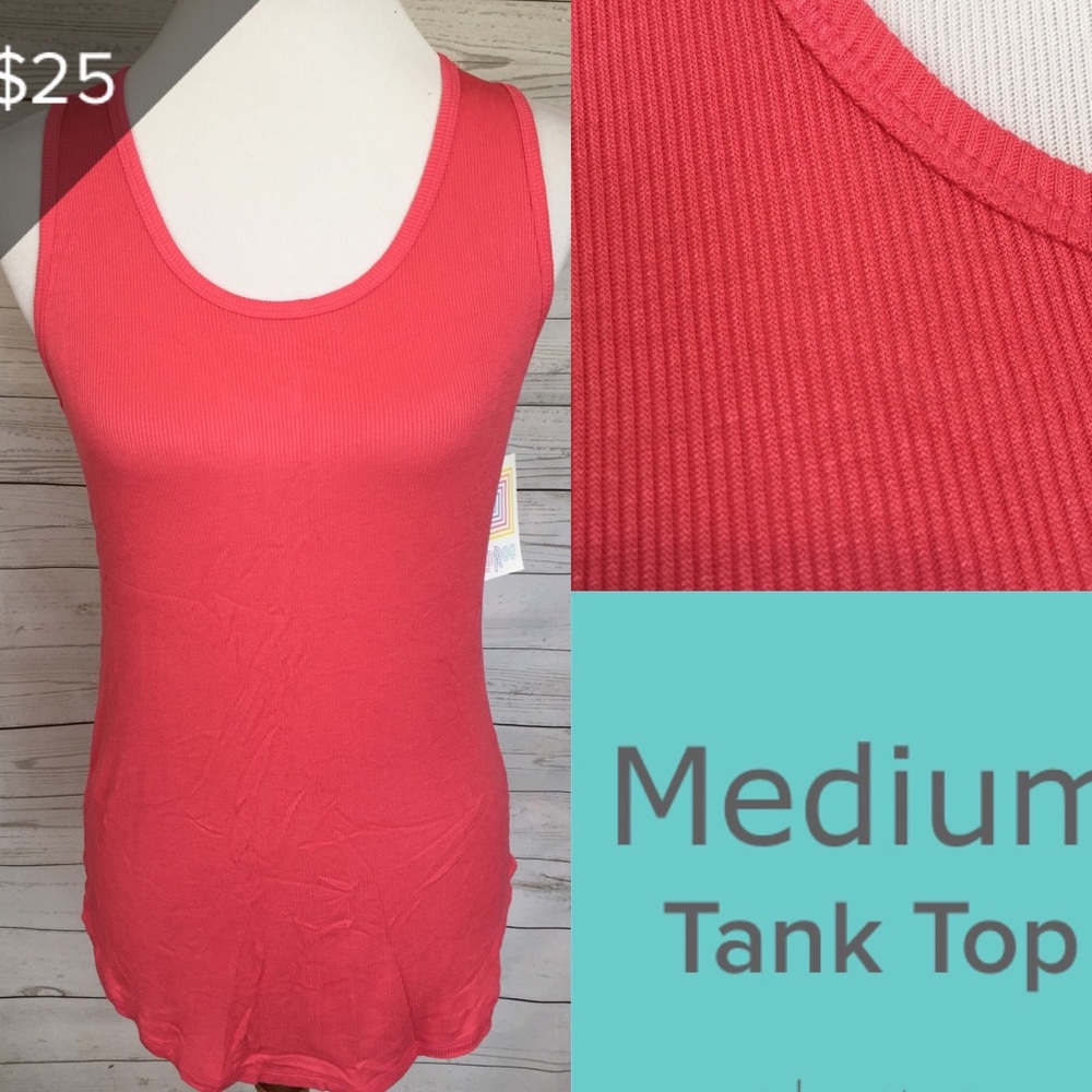 New LULAROE coral TANK TOP medium